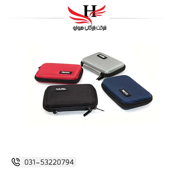 کیف هارد تسکو TSCO مدل THC 3152 محافظ هارد اکسترنال با بدنه مقاوم، مناسب خرید و فروش عمده از هیوارو در شهرضا و تهران